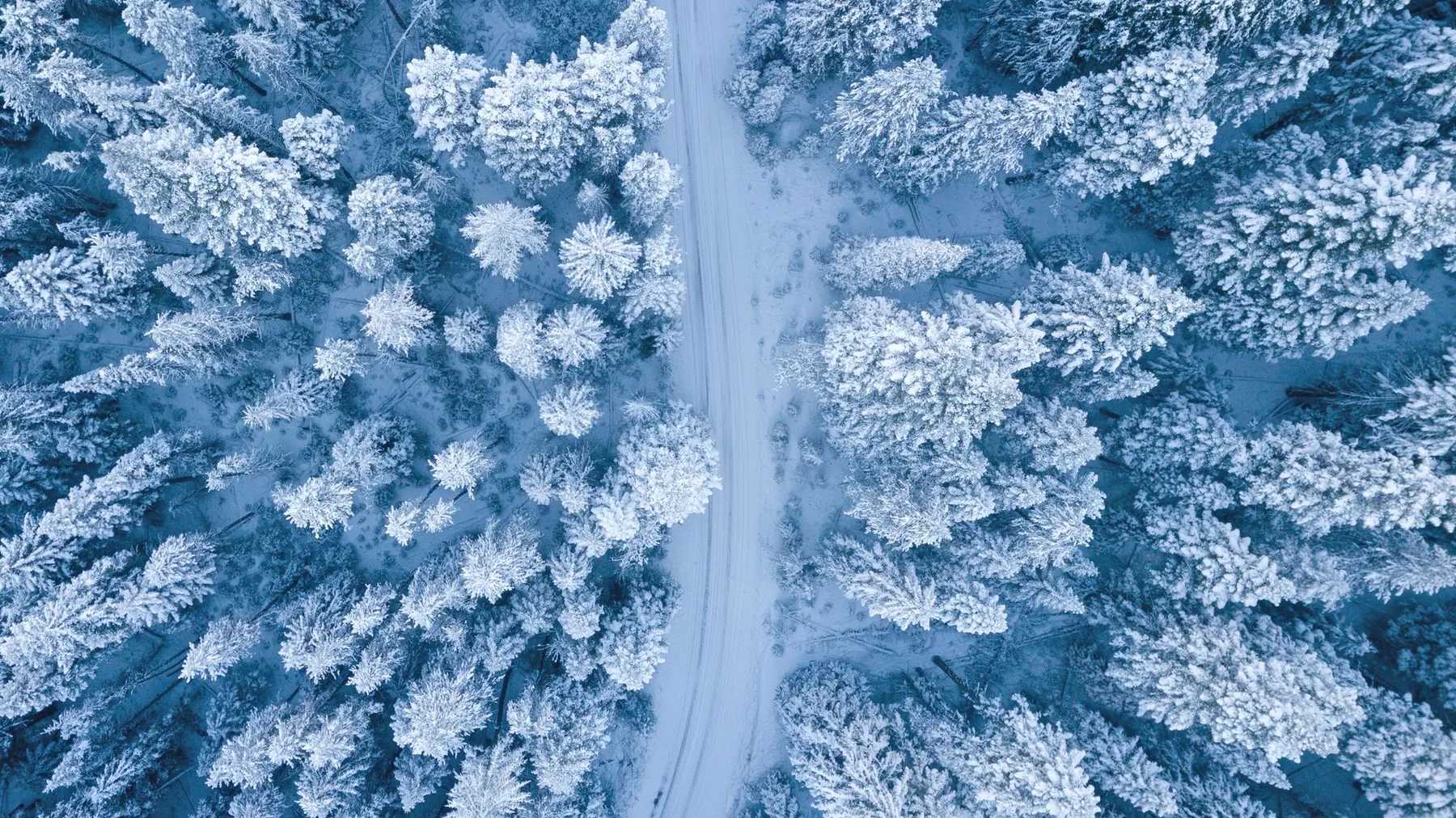 雪原と湯気の北海道・広い空の下