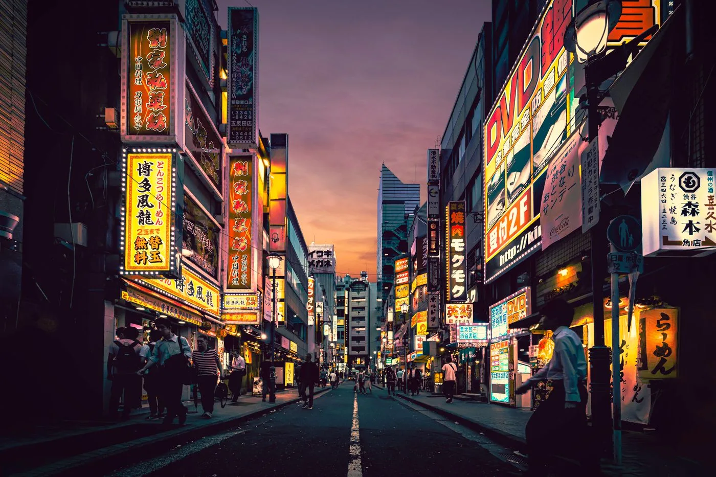 桜の季節の日本の並木と柔らかい光